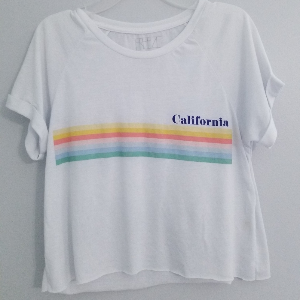 California Rainbow Crop Top